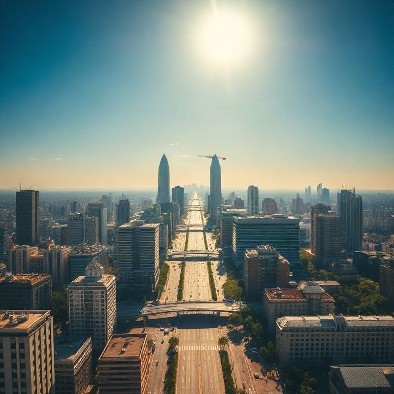 Aerial view of São Paulo's Avenida Paulista and surrounding skyline